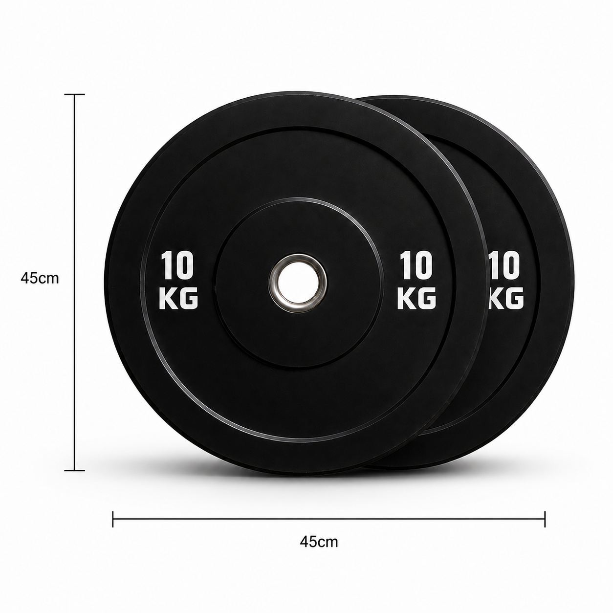 Discos Bumper Olímpicos 10kg (Par) | Entrenamiento Funcional y Fitness General