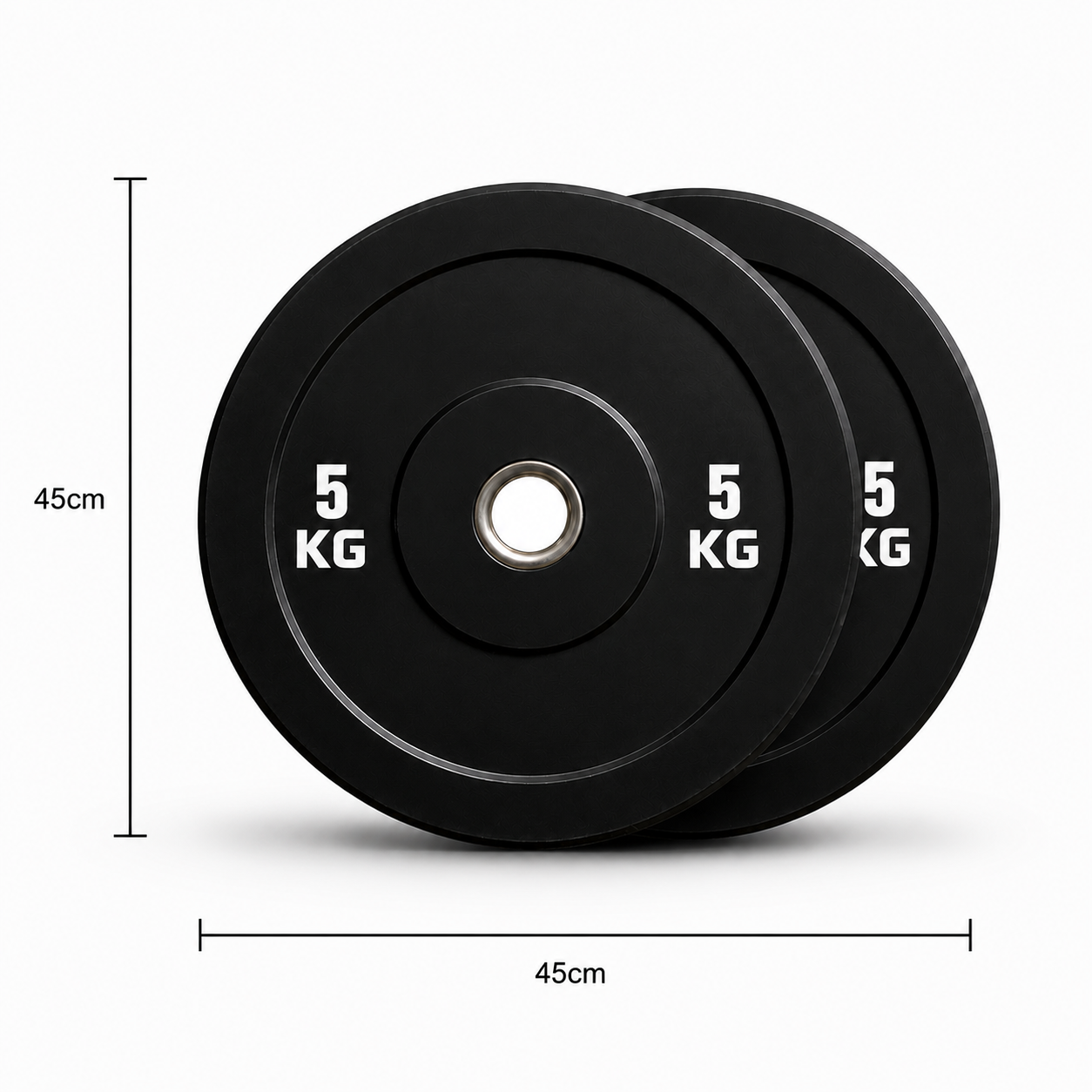 Discos Bumper Olímpicos 5kg (Par) | Ideal para Principiantes y Progresiones