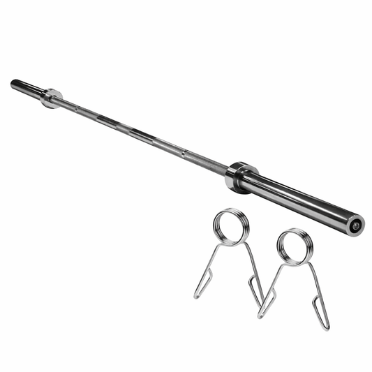 Barra olímpica 20kg 2.2 metros con collarines LevelFit Chile