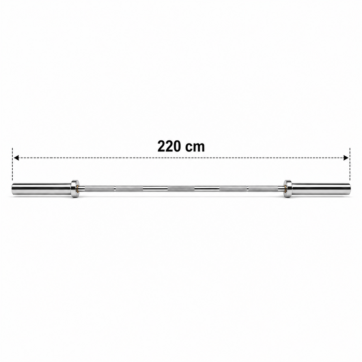 Barra olímpica LevelFit compatible discos 50mm soporta 300kg