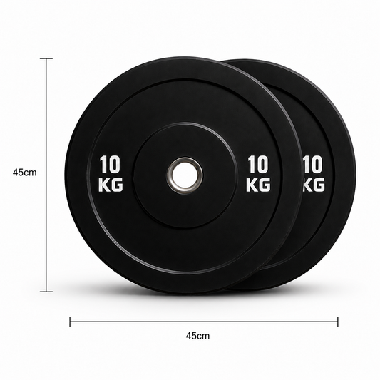 Discos Bumper Olímpicos 10kg (Par) | Entrenamiento Funcional y Fitness General