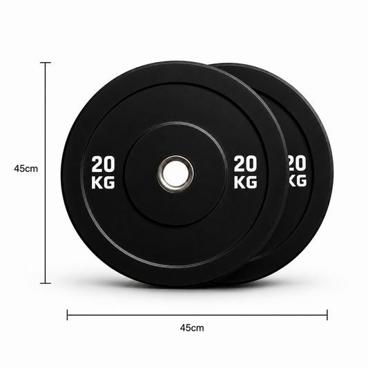 Discos Bumper Olímpicos 20kg (Par) | CrossFit y Levantamiento de Alto Rendimiento