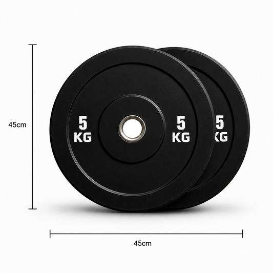 Kit Barra Olímpica 20kg + Discos Bumper 10kg | Pesas Olímpicas