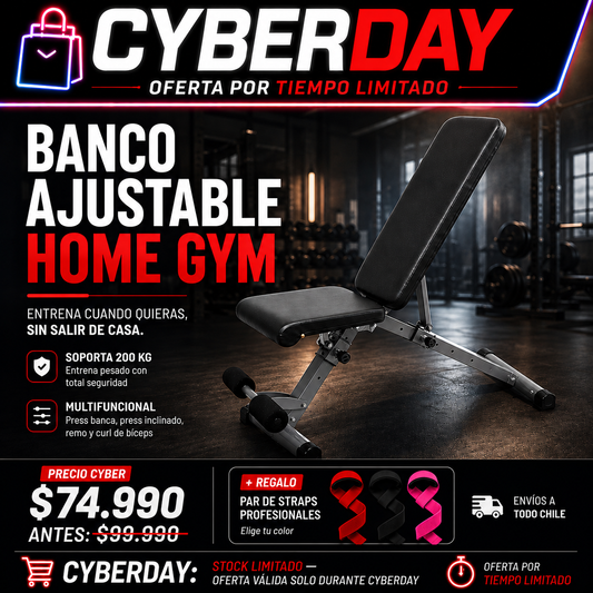 Banco Ajustable para Home Gym | Soporta 200kg