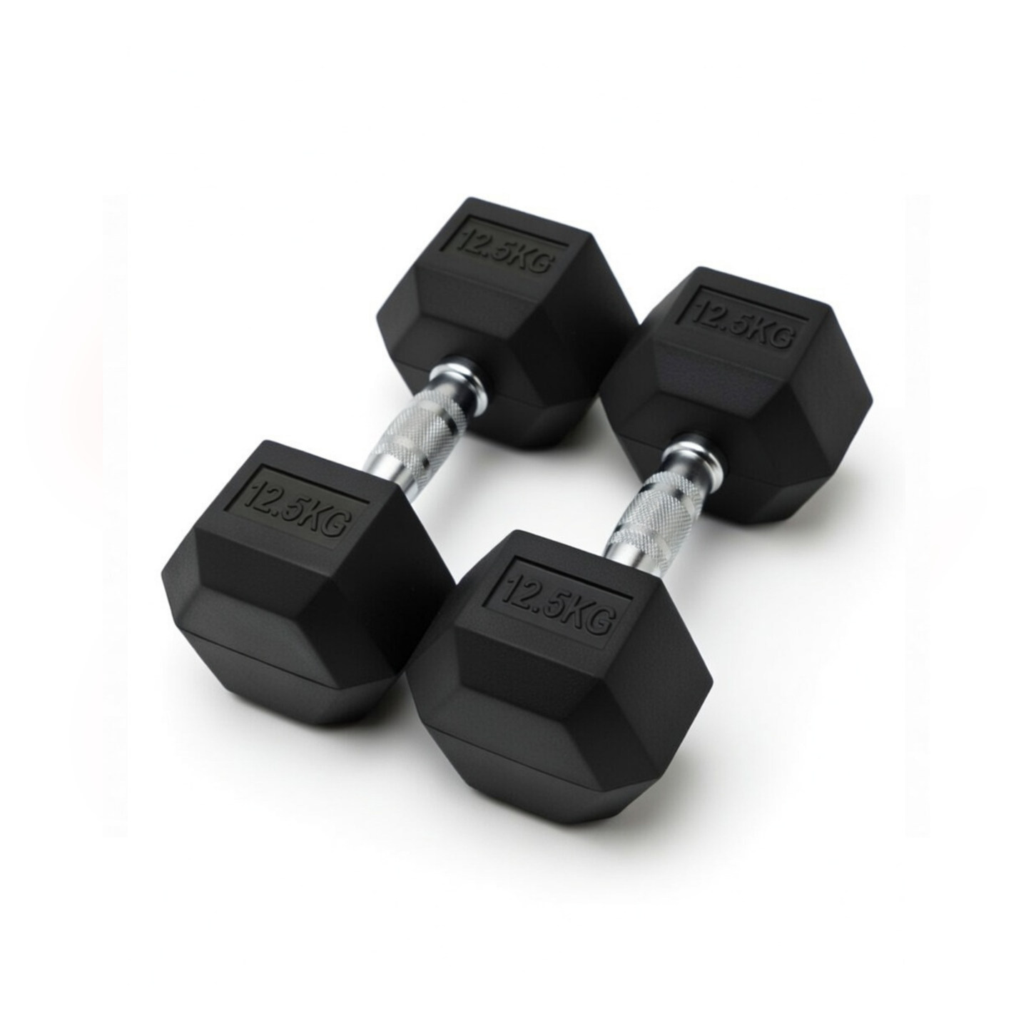 Mancuernas Hexagonales 12.5kg (Par) | Pesas Alto Rendimiento