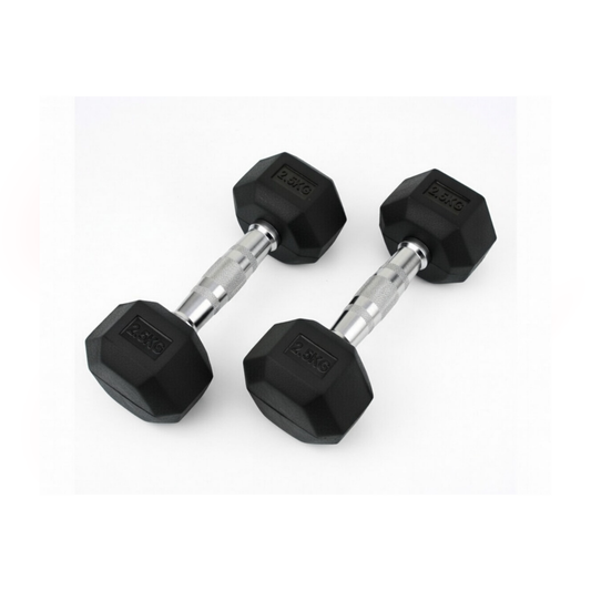 Mancuernas Hexagonales 2.5kg (Par) | Ideal para Principiantes